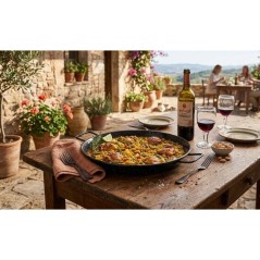 Plat a paella - GARCIMA - Acier émaillé - Ø 34 cm - 6 parts