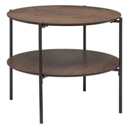 Table basse - GARLE - Bois naturel - 60 x 60 x 40 cm