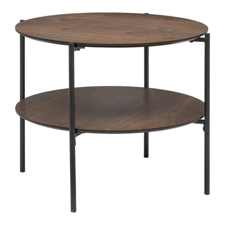 Table basse - GARLE - Bois naturel - 60 x 60 x 40 cm Table basse - GARLE - Bois naturel - 60 x 60 x 40 cm