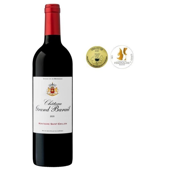 Château Grand Barail 2020 Montagne Saint-Emilion - Vin rouge de Bordeaux