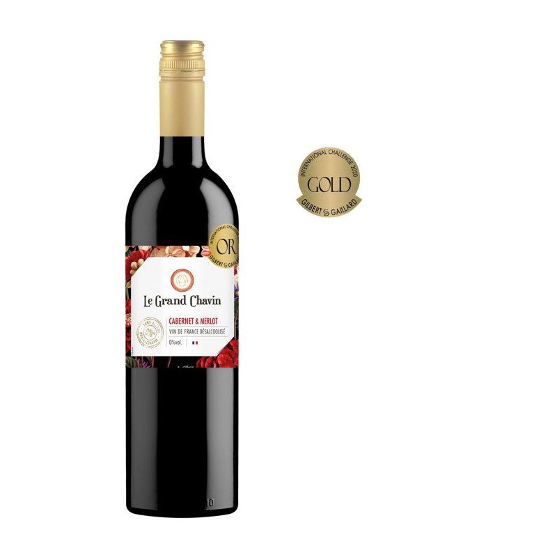 Le Grand Chavin Cabernet et Merlot - Vin de France Désalcoolisé
