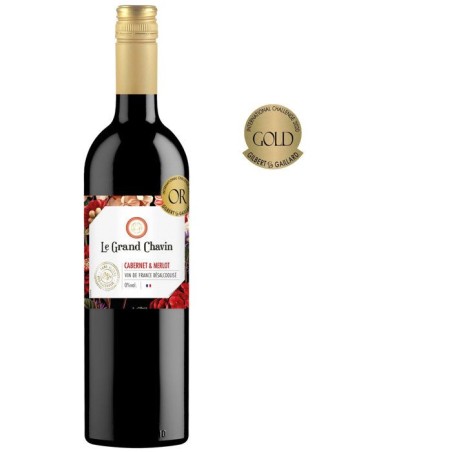 Le Grand Chavin Cabernet et Merlot - Vin de France Désalcoolisé