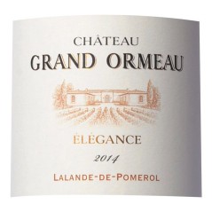 Château Grand Ormeau Cuvée Elégance 2014 Lalande de Pomerol - Vin rouge de Bordeaux