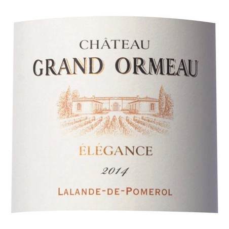 Château Grand Ormeau Cuvée Elégance 2014 Lalande de Pomerol - Vin rouge de Bordeaux