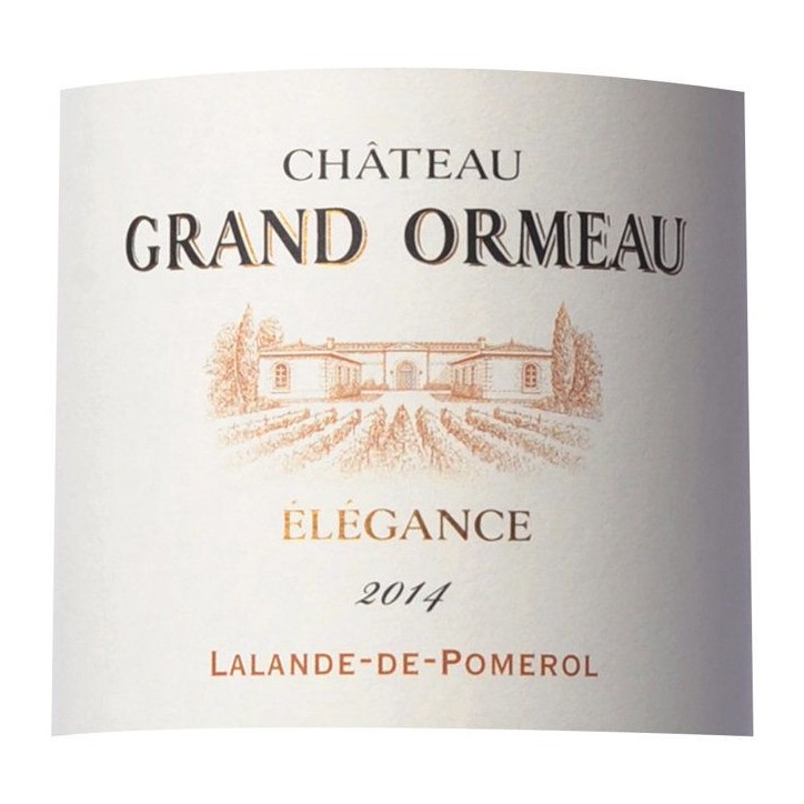 Château Grand Ormeau Cuvée Elégance 2014 Lalande de Pomerol - Vin rouge de Bordeaux