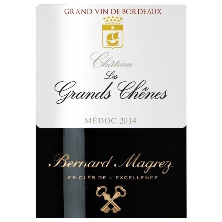 Château Les Grands Chenes 2014 - AOC Médoc - Vin rouge de Bordeaux - 1 bouteille 0.75 cl