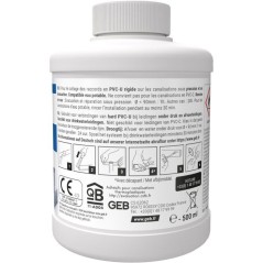 Colle PVC Gel Plus - GEB - Pour PVC rigide pression et évacuation - 5