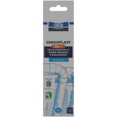 Colle PVC Gebsoplast Gel Plus - GEB - Pour PVC rigide pression et éva