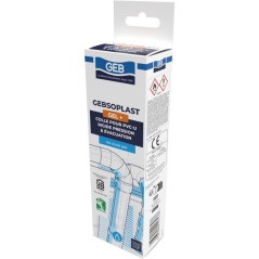 Colle PVC Gebsoplast Gel Plus - GEB - Pour PVC rigide pression et éva