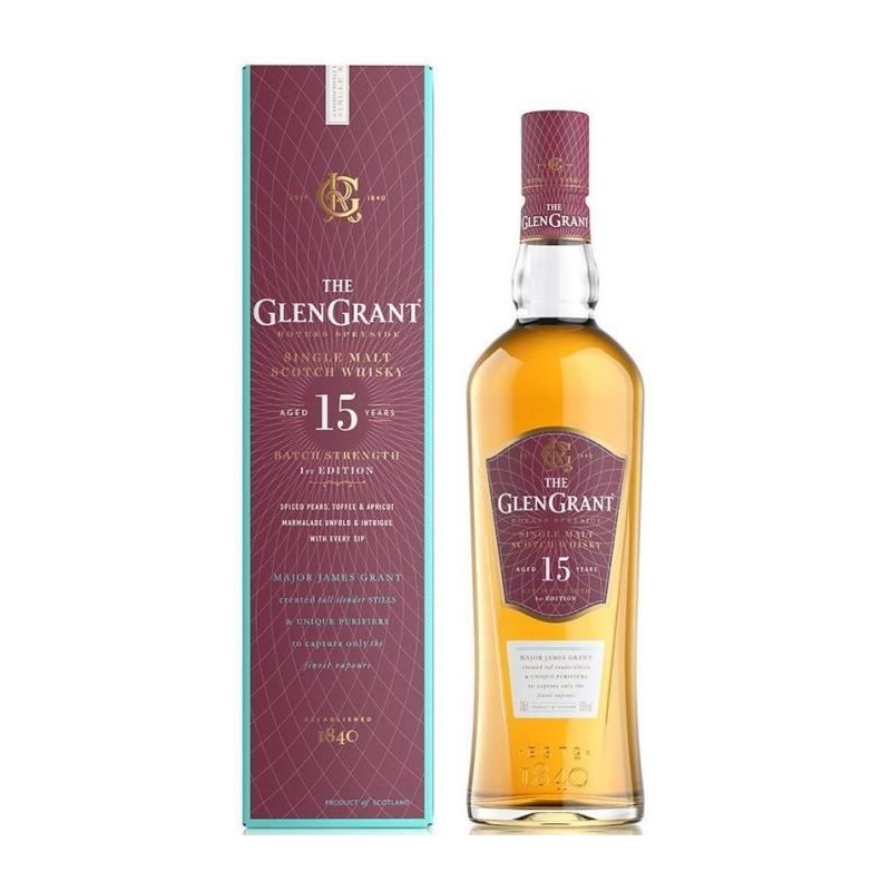 The Glen Grant - 15 ans - Single malt scotch whisky - 50,0% Vol. - 70c