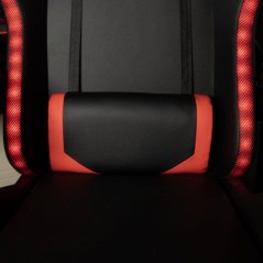 Chaise de bureau gaming - KONIX - Phantom - Éclairage RVB - Inclinaison 135° - Synthétique - Coussin lombaires et cervicaux -