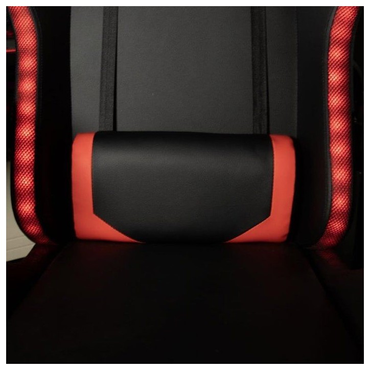 Chaise de bureau gaming - KONIX - Phantom - Éclairage RVB - Inclinaison 135° - Synthétique - Coussin lombaires et cervicaux - Chaise de bureau gaming - KONIX - Phantom - Éclairage RVB - Inclinaison 135° - Synthétique - Coussin lombaires et cervicaux -