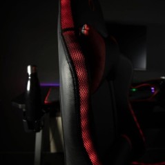 Chaise de bureau gaming - KONIX - Phantom - Éclairage RVB - Inclinais