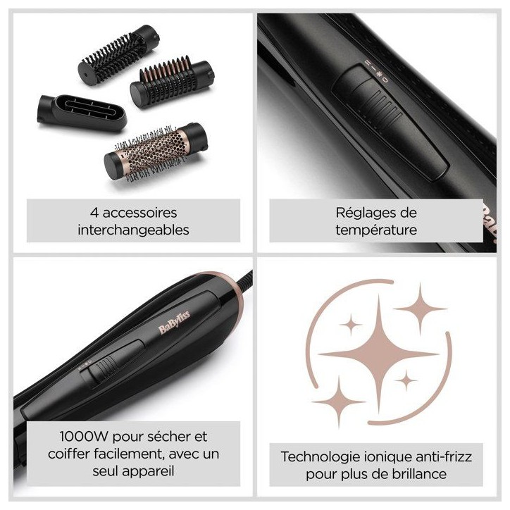 Brosse soufflante - BaByliss - AS126E Perfect Finish 4-en-1 - 1000W
