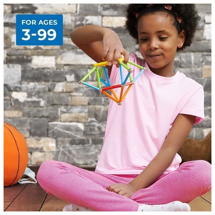 Jeu de construction magnétique - GEOMAG - Supercolor - 93 pieces - Magnétique - Des 3 ans Jeu de construction magnétique - GEOMAG - Supercolor - 93 pieces - Magnétique - Des 3 ans