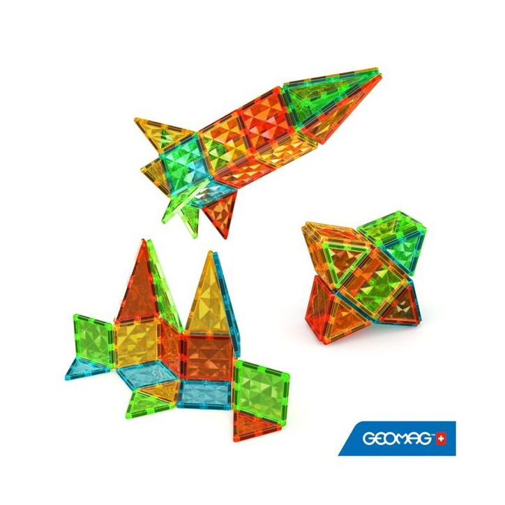 Tuiles magnétiques - GEOMAG - Tiles Gems 4101 - 32 pieces - Formes géométriques - Effet cristal Tuiles magnétiques - GEOMAG - Tiles Gems 4101 - 32 pieces - Formes géométriques - Effet cristal