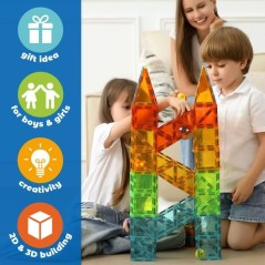 Tuiles magnétiques - GEOMAG - Tiles Gems 4101 - 32 pieces - Formes g