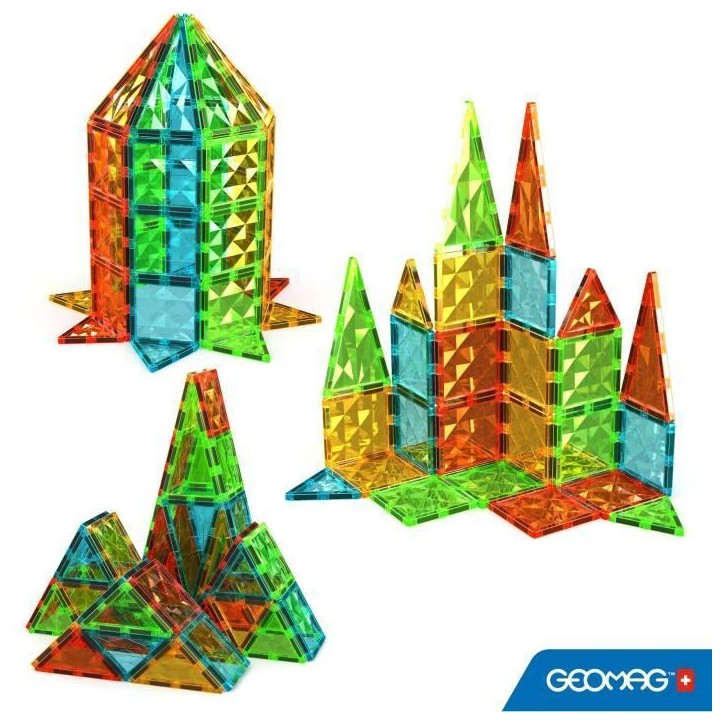Tuiles magnétiques - GEOMAG - Tiles Gems - 60 pieces - Effet cristal - Des 3 ans Tuiles magnétiques - GEOMAG - Tiles Gems - 60 pieces - Effet cristal - Des 3 ans