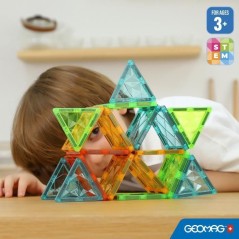 Tuiles magnétiques - GEOMAG - Tiles Gems - 60 pieces - Effet cristal