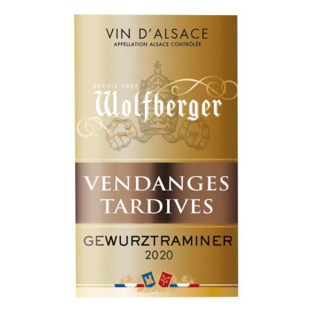 Wolfberger Vendanges Tardives 2020 Alsace Gewurztraminer - Vin blanc d'Alsace