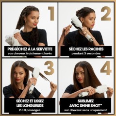 Lisseur séchant - GHD - Duet Style - Noir - 2-en-1 - Air-Fusion - Mod