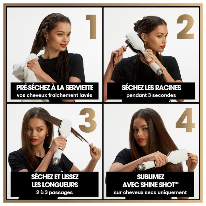 Lisseur séchant - GHD - Duet Style - Noir - 2-en-1 - Air-Fusion - Mode Shine Shot Lisseur séchant - GHD - Duet Style - Noir - 2-en-1 - Air-Fusion - Mode Shine Shot