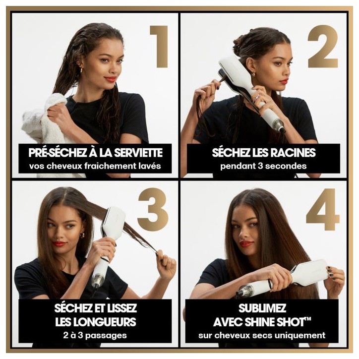 Lisseur séchant - GHD - Duet Style - Blanc - 2-en-1 - Air-Fusion - Mode Shine Shot Lisseur séchant - GHD - Duet Style - Blanc - 2-en-1 - Air-Fusion - Mode Shine Shot