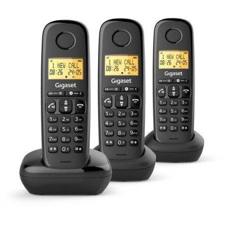 Téléphone fixe - GIGASET - Basic 100 Trio - Mode mains libres - Ecra