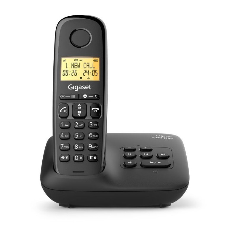 Téléphone fixe - GIGASET - Basic 100A - Répondeur - Mode mains libr