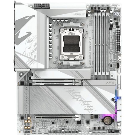 Carte mere - GIGABYTE - X870 A ELITE X ICE X870 X3D - Format ATX - Chi