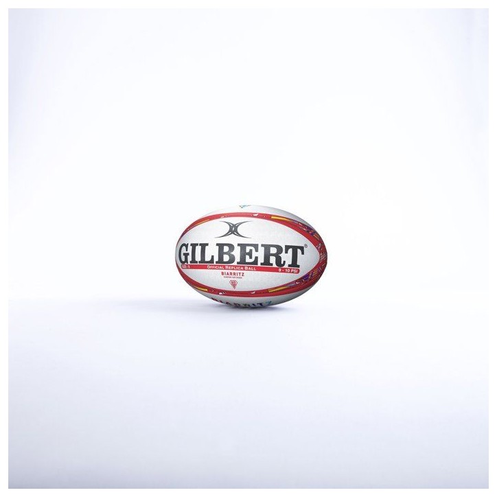 Ballon de rugby - Biarritz - Replica - GILBERT - Taille 5 Ballon de rugby - Biarritz - Replica - GILBERT - Taille 5