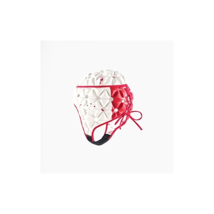 Casque de rugby - GILBERT - AIR - Blanc/Rouge - Taille M Casque de rugby - GILBERT - AIR - Blanc/Rouge - Taille M