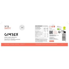 Gimber - N°2 - Brut - Concentré de gingembre biologique avec yuzu et