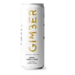 Gimber - Original - Pret-a-boire - Canette - Gingembre, citron et herb