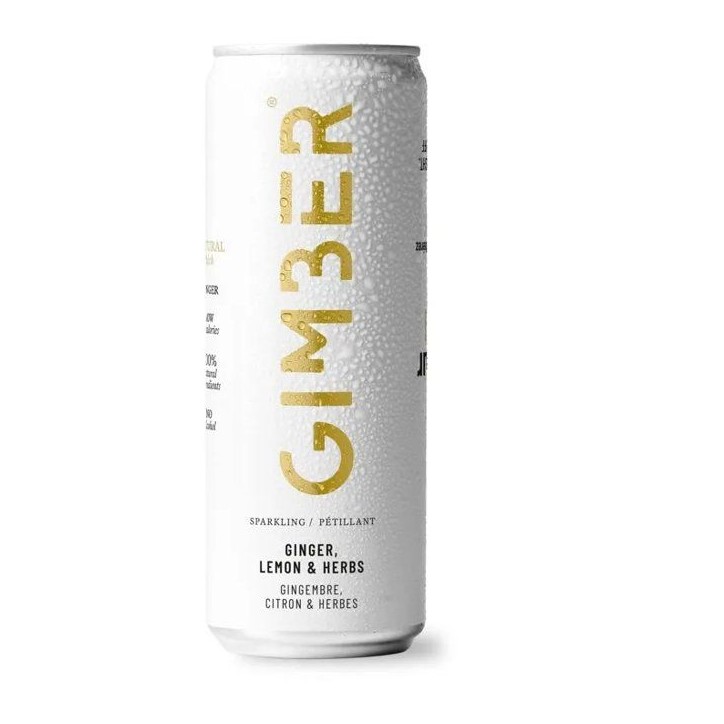 Gimber - Original - Pret-a-boire - Canette - Gingembre, citron et herbes - 12 x 250 ml - Bio Gimber - Original - Pret-a-boire - Canette - Gingembre, citron et herbes - 12 x 250 ml - Bio