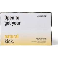 Gimber - Original - Pret-a-boire - Canette - Gingembre, citron et herb