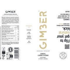 Gimber - Original - Pret-a-boire - Canette - Gingembre, citron et herb
