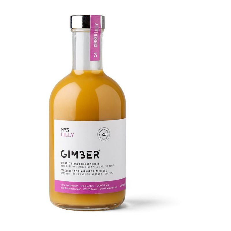 Gimber - N°3 - Lilly - Concentré de gingembre biologique avec fruit
