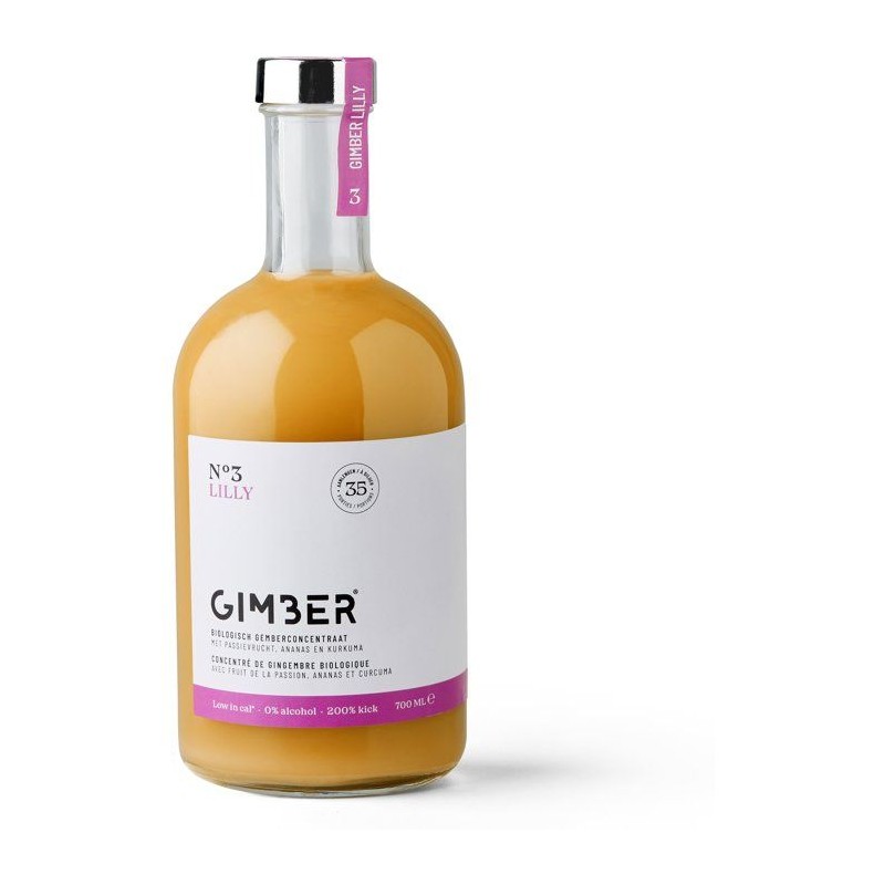 Gimber - N°3 - Lilly - Concentré de gingembre biologique avec fruit