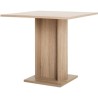 Table a manger de 2 a 4 personnes - Carrée - Classique - Décor chene