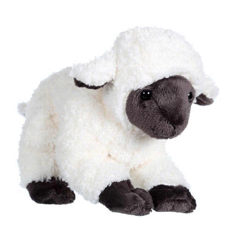 Peluche Agneau Douceur - GIPSY TOYS - 20 cm - Beige / Gris
