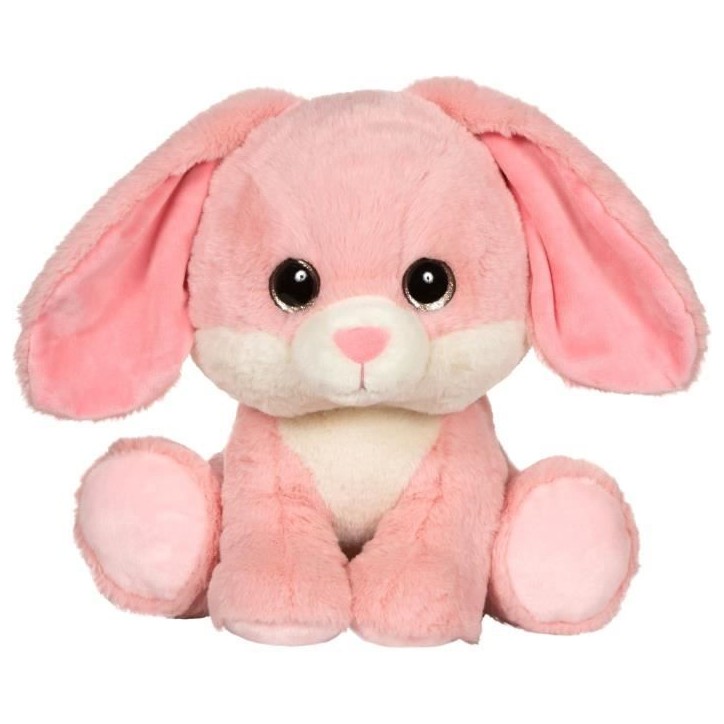 Peluche Puppy Eyes Pets - GIPSY TOYS - Lapin rose - 22 CM Peluche Puppy Eyes Pets - GIPSY TOYS - Lapin rose - 22 CM