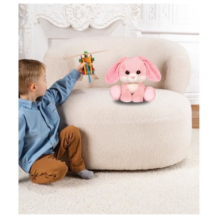 Peluche Puppy Eyes Pets - GIPSY TOYS - Lapin rose - 22 CM Peluche Puppy Eyes Pets - GIPSY TOYS - Lapin rose - 22 CM