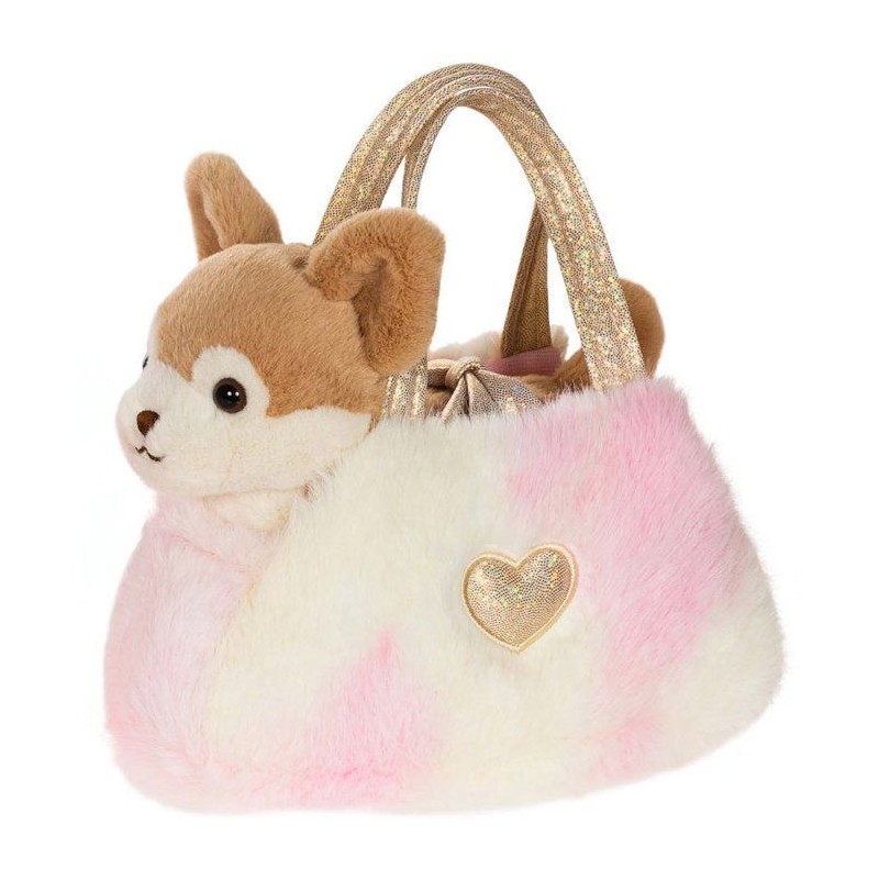 Peluche Chihuahua girly bag fashionista - GIPSY TOYS - 18 cm