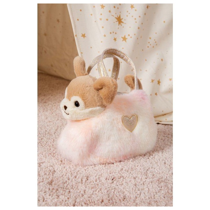 Peluche Chihuahua girly bag fashionista - GIPSY TOYS - 18 cm Peluche Chihuahua girly bag fashionista - GIPSY TOYS - 18 cm