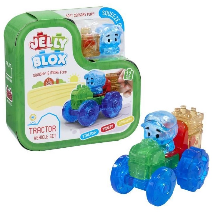 Coffret tracteur - Jeu de construction - JELLY BLOX - GOLIATH - Briques souples et flexibles - Des 2 ans Coffret tracteur - Jeu de construction - JELLY BLOX - GOLIATH - Briques souples et flexibles - Des 2 ans
