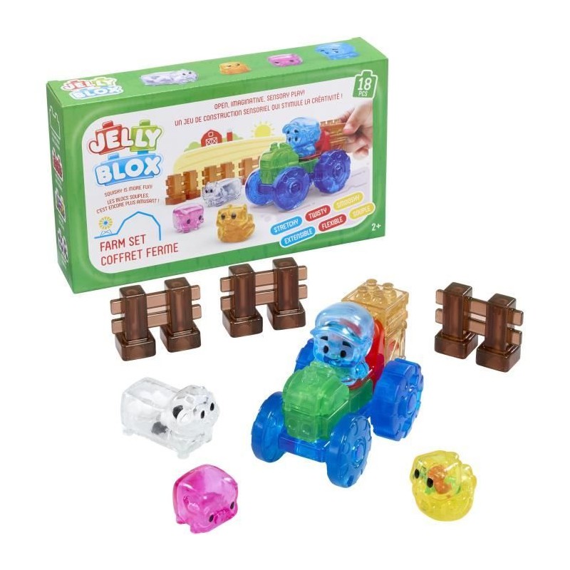 Coffret ferme - Jeu de construction - JELLY BLOX - GOLIATH - Briques s
