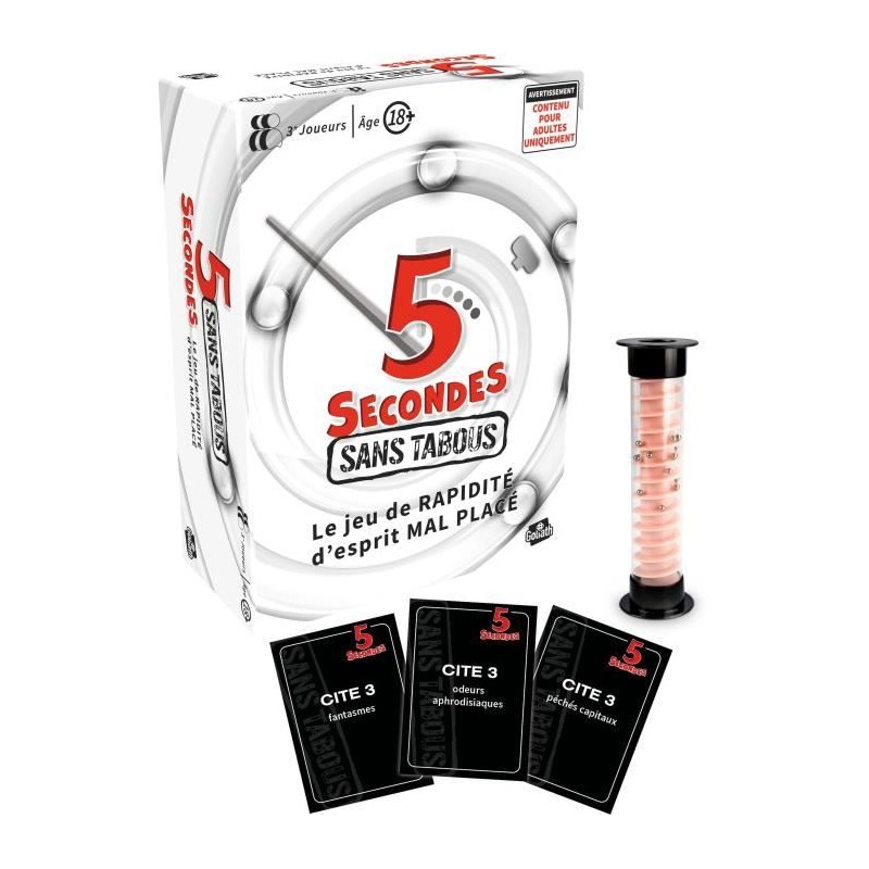 5 secondes sans tabous - Jeu d'ambiance - GOLIATH - Des 18 ans