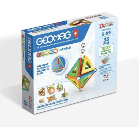 Jeu de construction magnétique - GEOMAG - Supercolor Panels Recycled