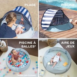 BABYMOOV Aquani mariniere 3 en 1, aire de jeux, piscine & lit d'appoin